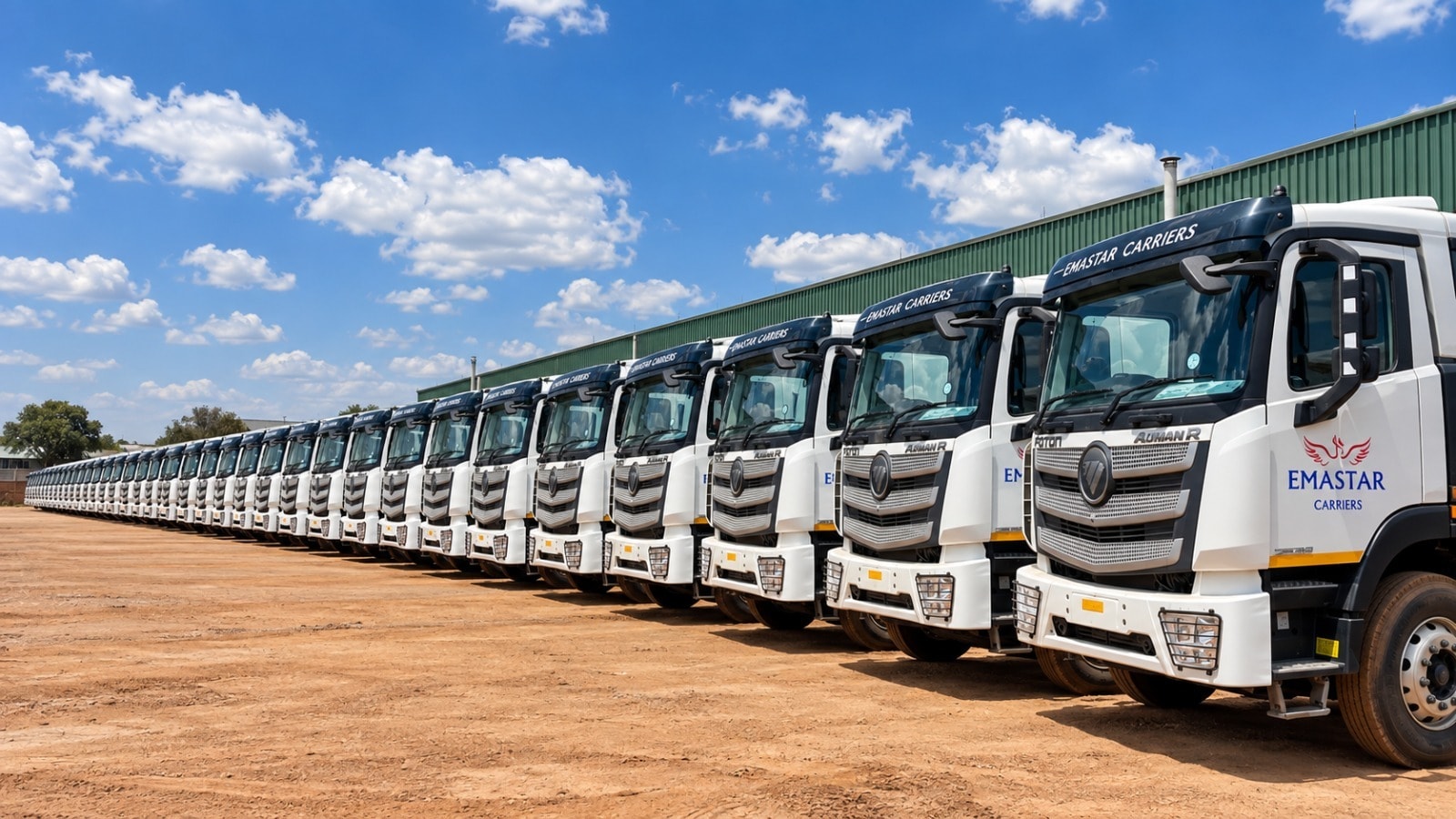 EMASTAR new fleet lined up at the depot
